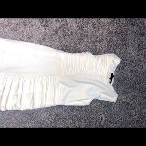 Bcbg maxazria sleeveless dress white used once size small